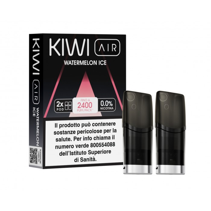 KIWI AIR 2PZ POD - WATERMELON ICE - 0 MG - TPD IT
