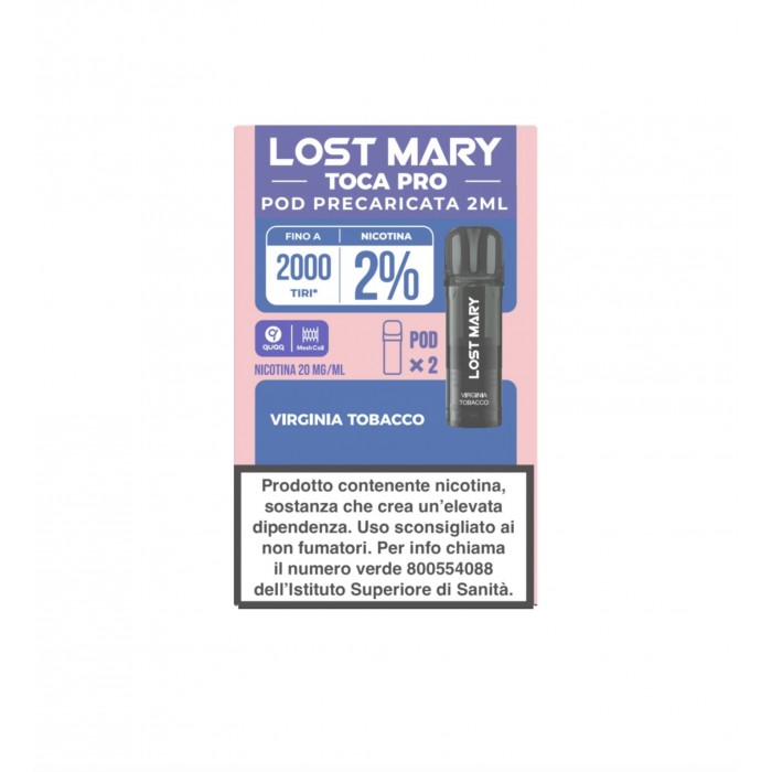 LOST MARY TOCA AIR POD PRO 20MG VIRGINIA TOBACCO