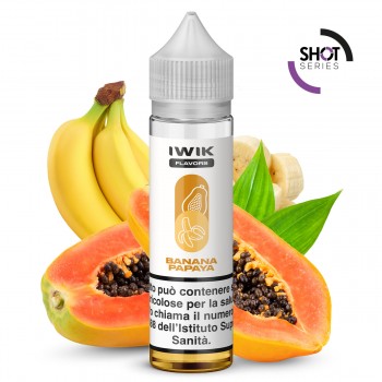 E-LIQUID AROMA PLA SHOT SERIES BANANA PAPAYA - IWIK- 20 ML