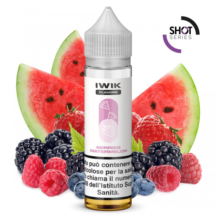 E-LIQUID AROMA PLA SHOT SERIES BERRIES WATERMELON - IWIK- 20 ML