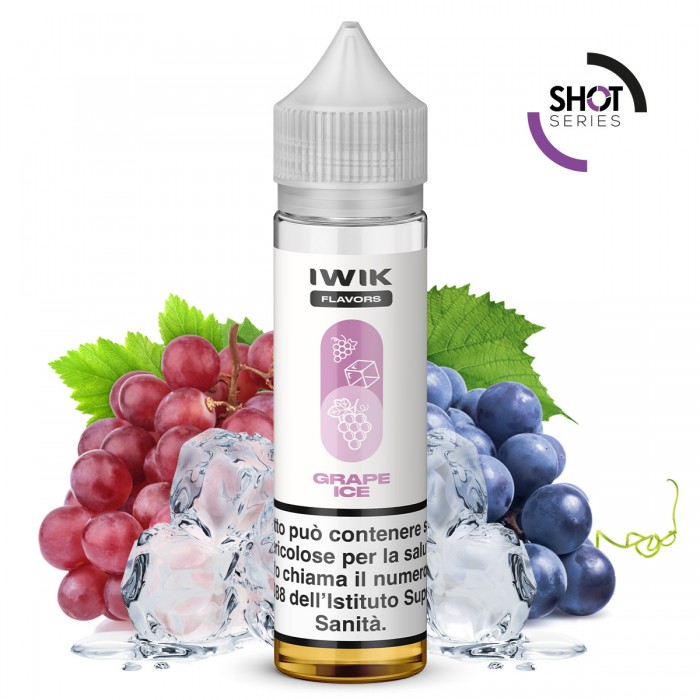 E-LIQUID AROMA PLA SHOT SERIES GRAPE ICE - IWIK- 20 ML