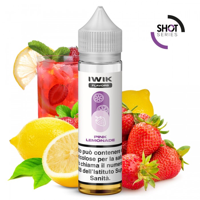 E-LIQUID AROMA PLA SHOT SERIES PINK LEMONADE - IWIK- 20 ML