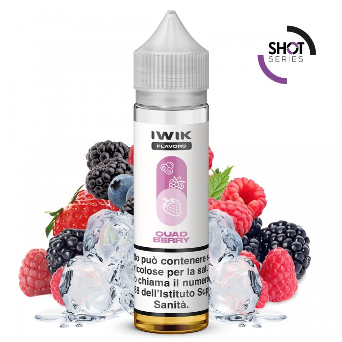 E-LIQUID AROMA PLA SHOT SERIES QUAD BERRY - IWIK- 20 ML