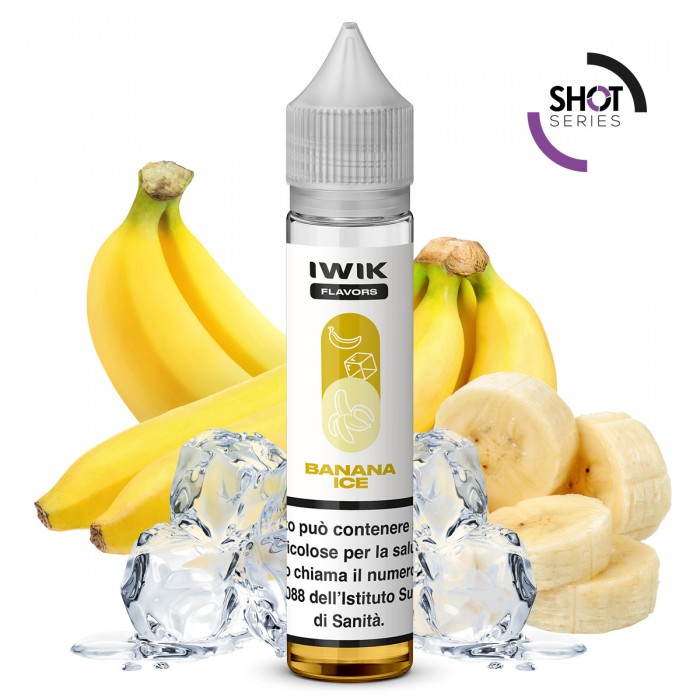 E-LIQUID AROMA PLA MINI SHOT - BANANA ICE - IWIK - 10 ML