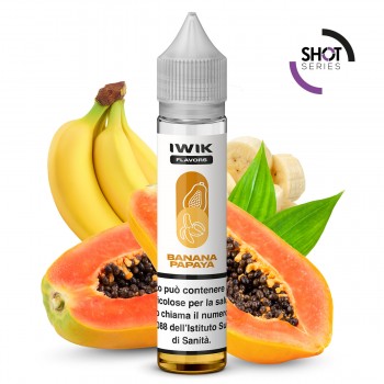 E-LIQUID AROMA PLA MINI SHOT - BANANA PAPAYA - IWIK - 10 ML