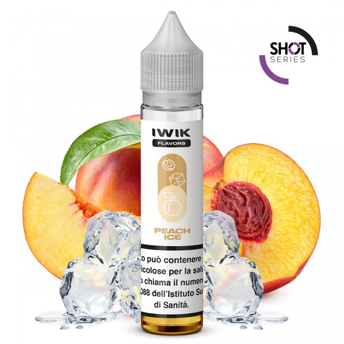 E-LIQUID AROMA PLA MINI SHOT - PEACH ICE - IWIK - 10 ML