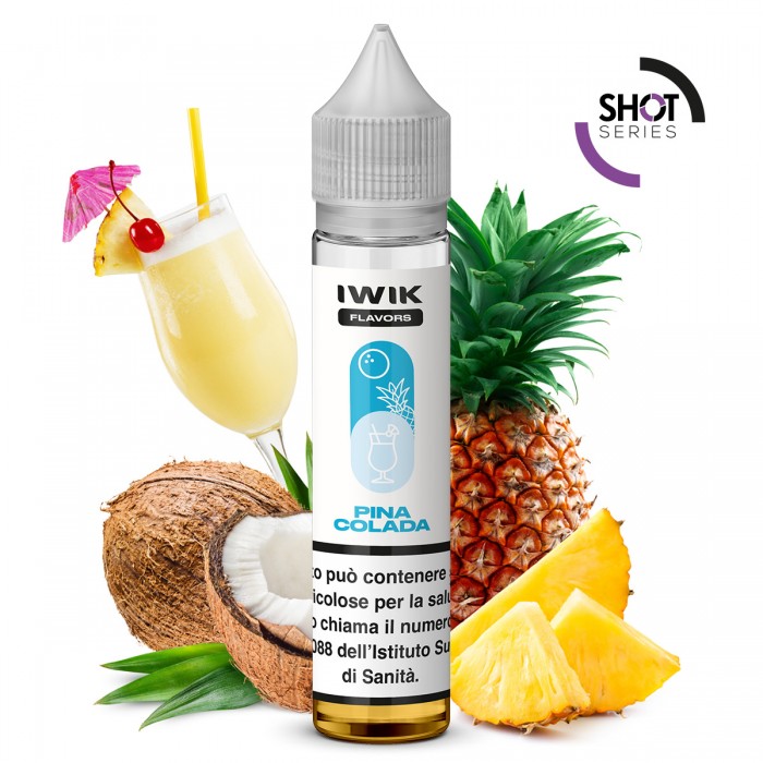 E-LIQUID AROMA PLA MINI SHOT - PINA COLADA - IWIK - 10 ML