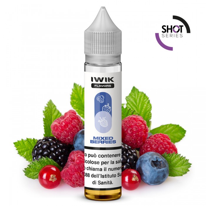 E-LIQUID AROMA PLA MINI SHOT - MIXED BERRIES - IWIK - 10 ML