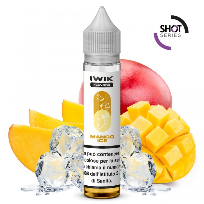E-LIQUID AROMA PLA MINI SHOT - MANGO ICE - IWIK - 10 ML