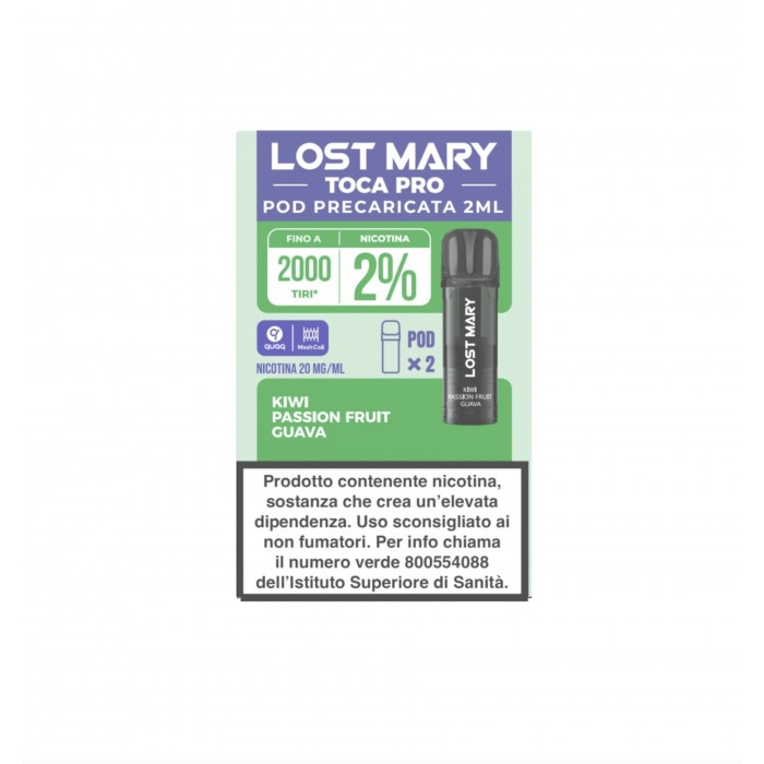 LOST MARY TOCA AIR POD PRO 20MG KIWI PASSION FRUIT GUAVA
