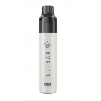 PLN017097+PLN017087 - ELFBAR PLUS REFILLABLE KIT - WHITE/BLACK - KIWI PASSION FRUIT GUAVA - 8+2 ml - 20 mg/m