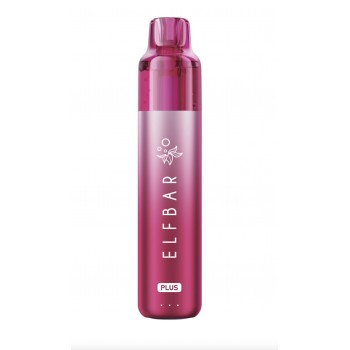 PLN017101+PLN017091 - ELFBAR PLUS REFILLABLE KIT - MAGENTA/MAGENTA - STRAWBERRY ICE - 8+2 ml - 20 mg/ml