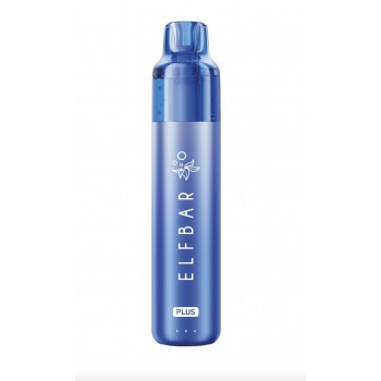 PLN017085+PLN017095 - ELFBAR PLUS REFILLABLE KIT - BLUE/BLUE - BLUEBERRY SOUR RASPBERRY - 8+2 ml - 20 mg/ml