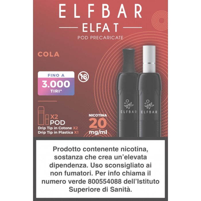 ELFA T 2ML PREFILLED POD COLA (2 PEZZI) - 20 mg/ml