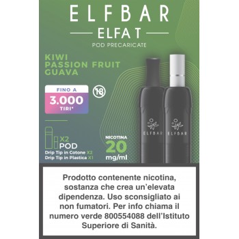 ELFA T 2ML PREFILLED POD KIWI PASSION FRUIT GUAVA (2 PEZZI) - 20 mg/ml