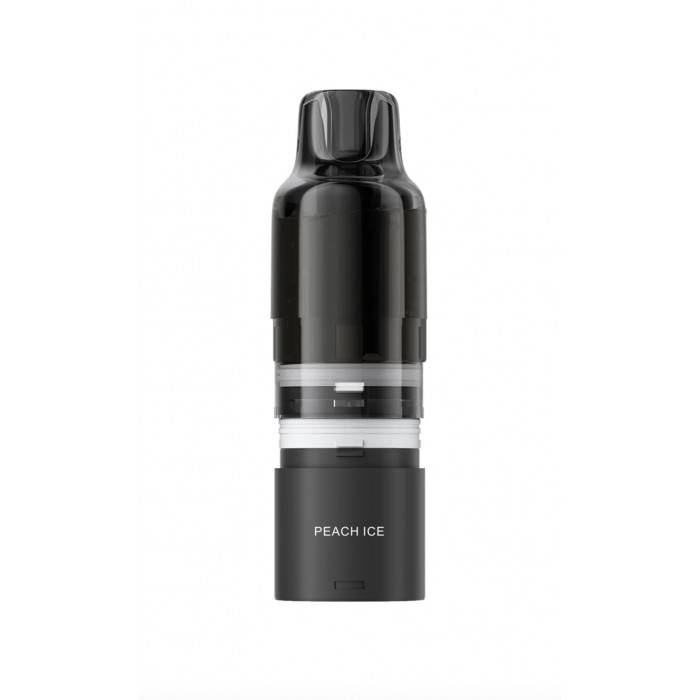 PLN017089 + PLN017099 - ELFBAR PLUS REFILL PACK - BLACK - PEACH ICE - 8+2 ml - 20 mg/ml